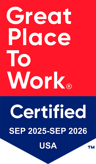 Great Place to Work. Certified September 2024-2025. USA