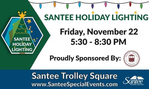 Santee Holiday Tree Lighting (Graphic - Opens in an overlay)