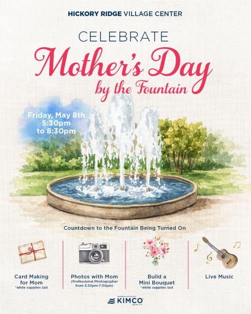 Mother's Day By The Fountain (Graphic - Opens in an overlay)
