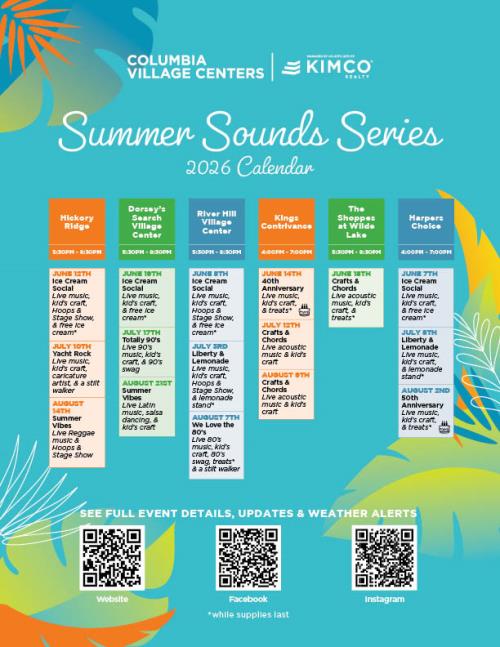 Summer Sounds Series (Graphic - Opens in an overlay)