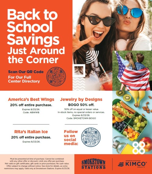 Back to School Savings Just Around the Corner (Graphic - Opens in an overlay)
