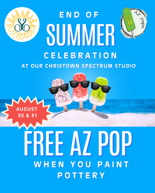 Free Popsicle with Pottery Painting (Graphic - Opens in an overlay)