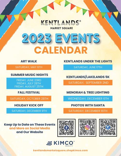 2023 Event Calendar - Kentlands Market Square (Graphic - Opens in an overlay)