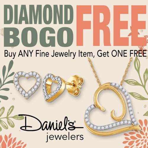 Daniel's Jewelers Diamond BOGO Free Sale (Graphic - Opens in an overlay)