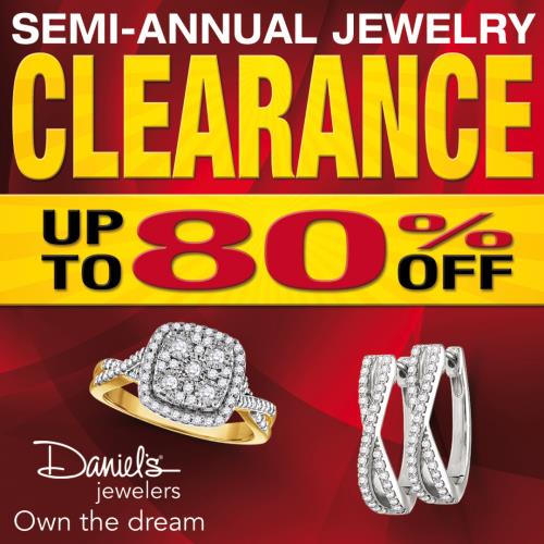 Daniel's Jewelers Summer Clearance (Graphic - Opens in an overlay)