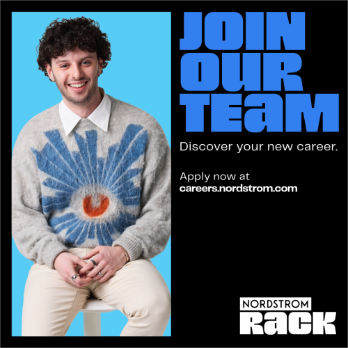 Nordstrom Rack Now Hiring! (Graphic - Opens in an overlay)