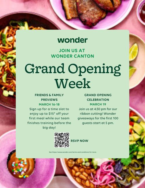 Wonder - Grand Opening Event  (Graphic - Opens in an overlay)